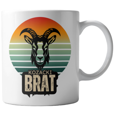 Kubek Biały Kozacki Brat