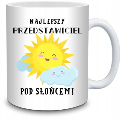 KUBEK NAJLEPSZY PRZEDSTAWICIEL POD SŁOŃCEM na Prezent dla Przedstawiciela
