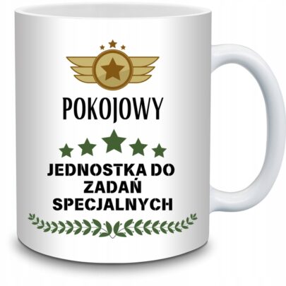 KUBEK POKOJOWY JEDNOSTKA DO ZADAŃ SPECJALNYCH na Prezent dla Pokojowego