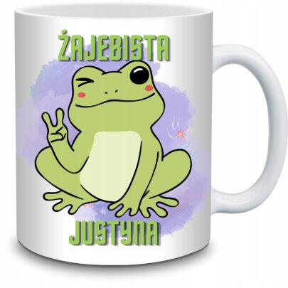 KUBEK ŻAJEBISTA JUSTYNA na Prezent dla Justyny