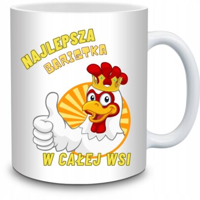 KUBEK NAJLEPSZA BARISTKA W CAŁEJ WSI na Prezent dla Baristki