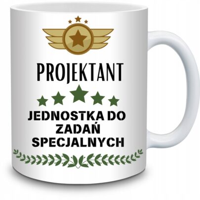 KUBEK PROJEKTANT JEDNOSTKA DO ZADAŃ SPECJALNYCH na Prezent dla Projektanta