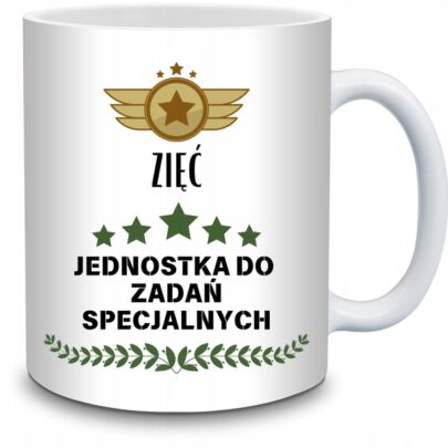 KUBEK ZIĘĆ JEDNOSTKA DO ZADAŃ SPECJALNYCH na Prezent dla Zięcia