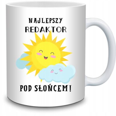KUBEK NAJLEPSZY REDAKTOR POD SŁOŃCEM na Prezent dla Redaktora
