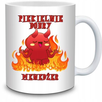 KUBEK PIEKIELNIE DOBRY MENEDŻER na Prezent dla Menedżera