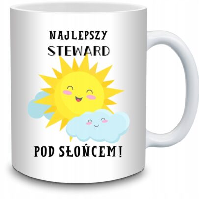 KUBEK NAJLEPSZY STEWARD POD SŁOŃCEM na Prezent dla Stewarda