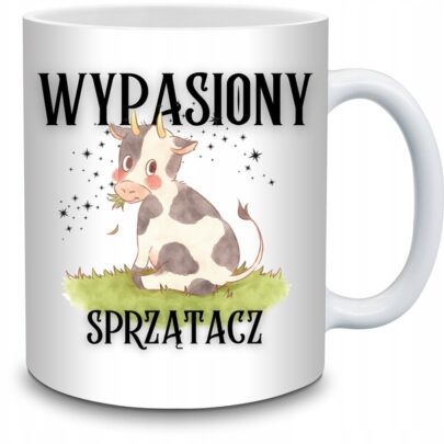 KUBEK WYPASIONY SPRZĄTACZ na Prezent dla Sprzątacza