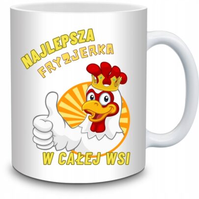 KUBEK NAJLEPSZA FRYZJERKA W CAŁEJ WSI na Prezent dla Fryzjerki
