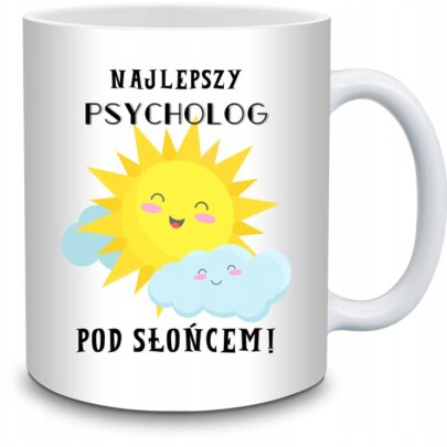 KUBEK NAJLEPSZY PSYCHOLOG POD SŁOŃCEM na Prezent dla Psychologa
