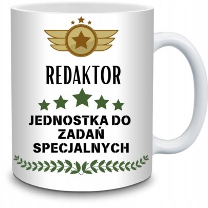 KUBEK REDAKTOR JEDNOSTKA DO ZADAŃ SPECJALNYCH na Prezent dla Redaktora