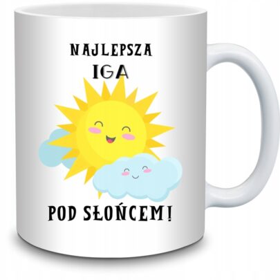KUBEK NAJLEPSZA IGA POD SŁOŃCEM na Prezent dla Igi