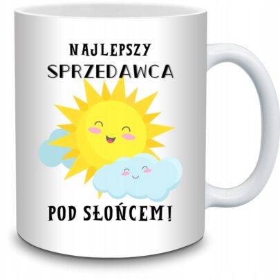 KUBEK NAJLEPSZY SPRZEDAWCA POD SŁOŃCEM na Prezent dla Sprzedawcy