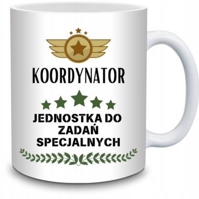 KUBEK KOORDYNATOR JEDNOSTKA DO ZADAŃ SPECJALNYCH na Prezent dla Koordynatora