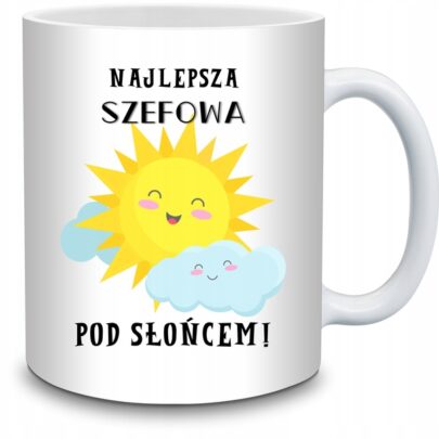 KUBEK NAJLEPSZA SZEFOWA POD SŁOŃCEM na Prezent dla Szefowej