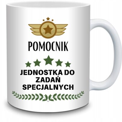 KUBEK POMOCNIK JEDNOSTKA DO ZADAŃ SPECJALNYCH na Prezent dla Pomocnika