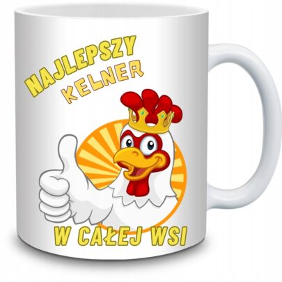 KUBEK NAJLEPSZY KELNER W CAŁEJ WSI na Prezent dla Kelnera