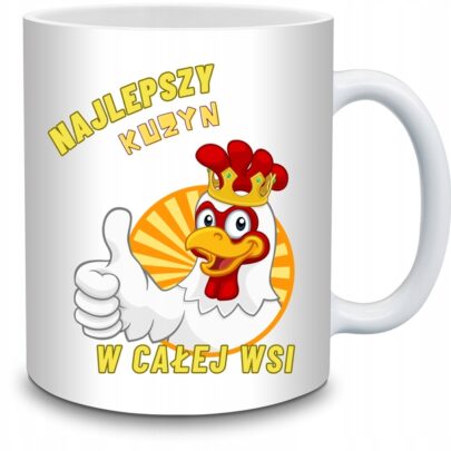 KUBEK NAJLEPSZY KUZYN W CAŁEJ WSI na Prezent dla Kuzyna
