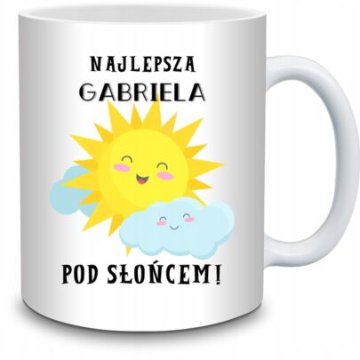 KUBEK NAJLEPSZA GABRIELA POD SŁOŃCEM na Prezent dla Gabrieli