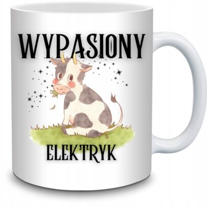 KUBEK WYPASIONY ELEKTRYK na Prezent dla Elektryka