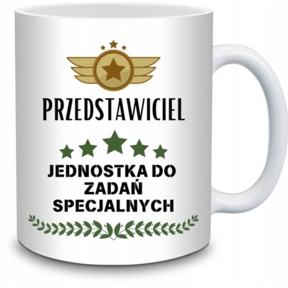 KUBEK PRZEDSTAWICIEL JEDNOSTKA DO ZADAŃ SPECJALNYCH na Prezent dla Przedstawiciela