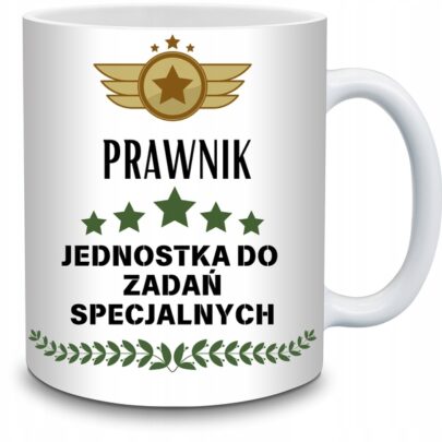 KUBEK PRAWNIK JEDNOSTKA DO ZADAŃ SPECJALNYCH na Prezent dla Prawnika