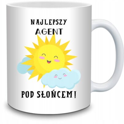 KUBEK NAJLEPSZY AGENT POD SŁOŃCEM na Prezent dla Agenta