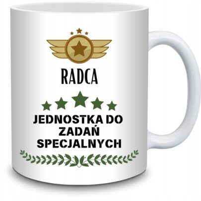 KUBEK RADCA JEDNOSTKA DO ZADAŃ SPECJALNYCH na Prezent dla Radcy
