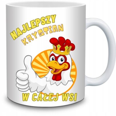 KUBEK NAJLEPSZY KRYSTIAN W CAŁEJ WSI na Prezent dla Krystiana