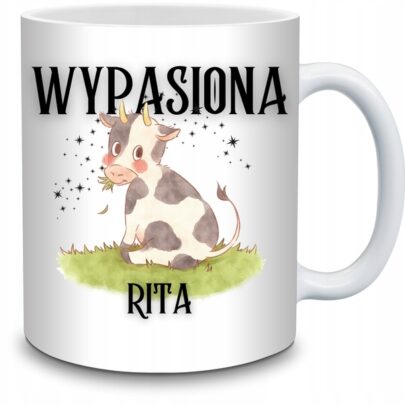 KUBEK WYPASIONA RITA na Prezent dla Rity