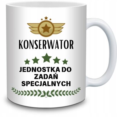 KUBEK KONSERWATOR JEDNOSTKA DO ZADAŃ SPECJALNYCH na Prezent dla Konserwatora