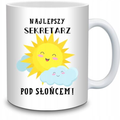 KUBEK NAJLEPSZY SEKRETARZ POD SŁOŃCEM na Prezent dla Sekretarza