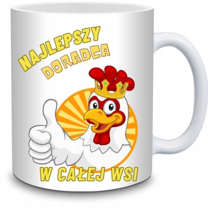 KUBEK NAJLEPSZY DORADCA W CAŁEJ WSI na Prezent dla Doradcy