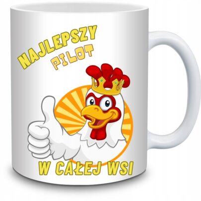 KUBEK NAJLEPSZY PILOT W CAŁEJ WSI na Prezent dla Pilota