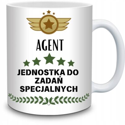 KUBEK AGENT JEDNOSTKA DO ZADAŃ SPECJALNYCH na Prezent dla Agenta