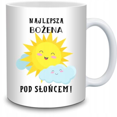 KUBEK NAJLEPSZA BOŻENA POD SŁOŃCEM na Prezent dla Bożeny