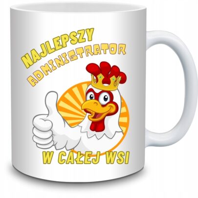 KUBEK NAJLEPSZY ADMINISTRATOR W CAŁEJ WSI na Prezent dla Administratora