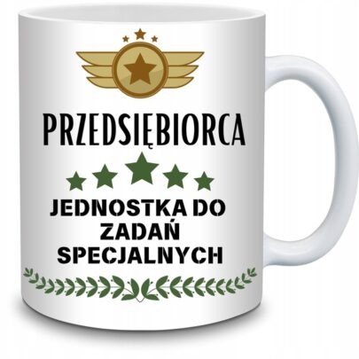 KUBEK PRZEDSIĘBIORCA JEDNOSTKA DO ZADAŃ SPECJALNYCH na Prezent dla Przedsiębiorcy