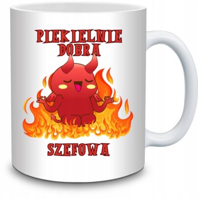 KUBEK PIEKIELNIE DOBRA SZEFOWA na Prezent dla Szefowej